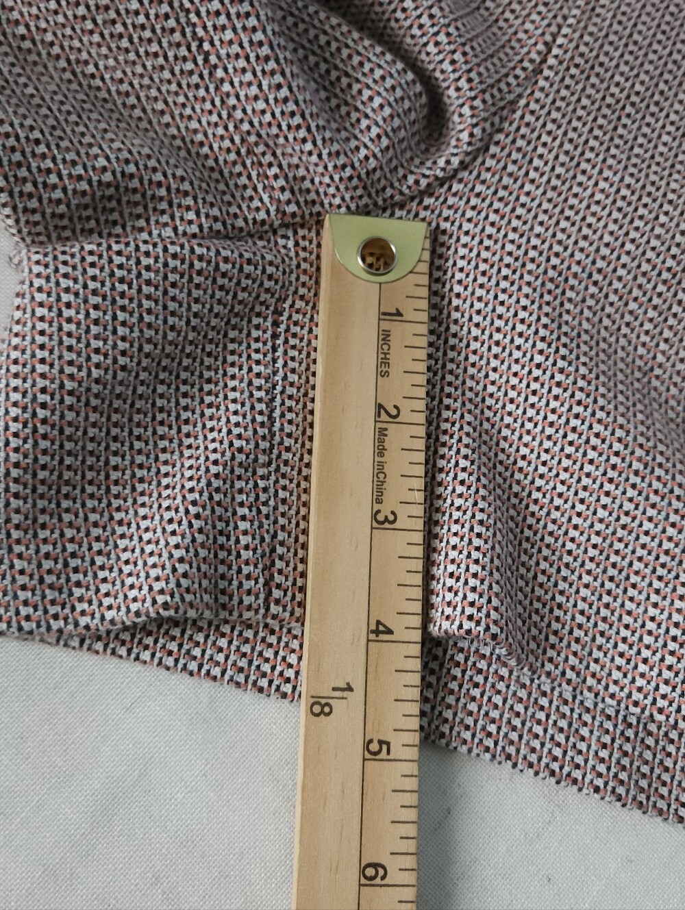 LOFT Womens 8 Tweed Trouser Shorts Coral Gray Lined Tailored Dress Shorts Career - Picture 9 of 9